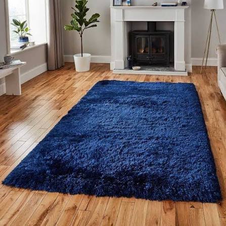 Shaggy Carpet Navy Blue - Image 4